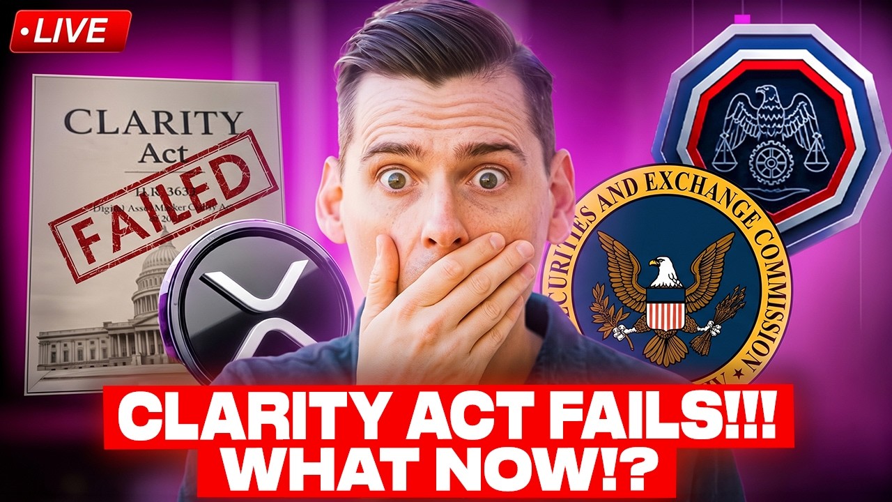 🔴 LIVE: XRP, CLARITY ACT FAILS!!! - MASSIVE NEW CFTC RULES! SEC OPENS TOKENIZED STOCKS!!!