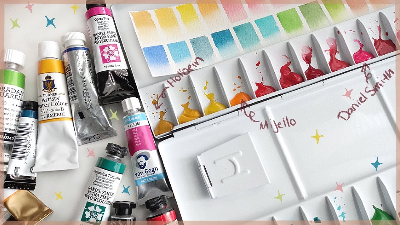 Amazon Watercolor Palette Unboxing| Filling a new palette