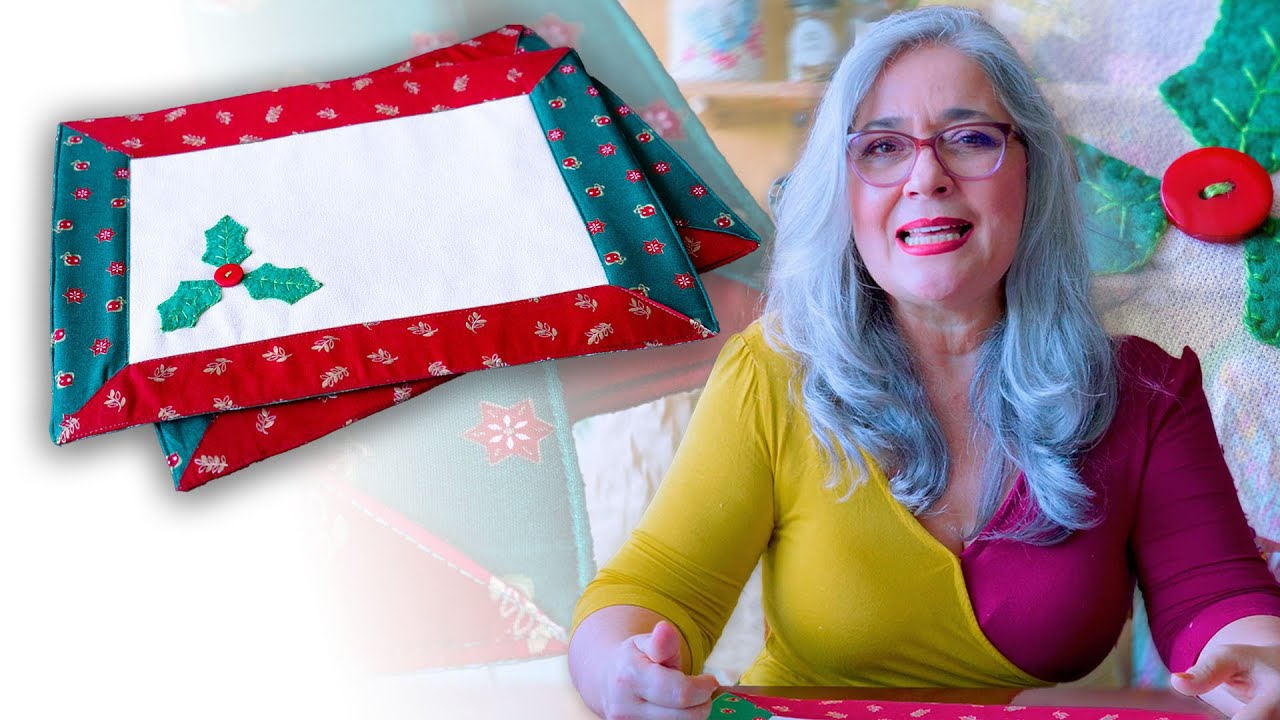 Haz tus propios MANTELES O INDIVIDUALES NAVIDEÑOS! Fáciles y Rápidos para decorar tu mesa en NAVIDAD