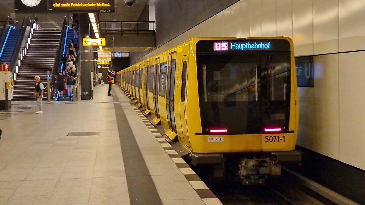 U-Bahn Berlin | Mitfahrt in der U5 von Frankfurter Allee bis Hauptbahnhof im IK20 5071-2