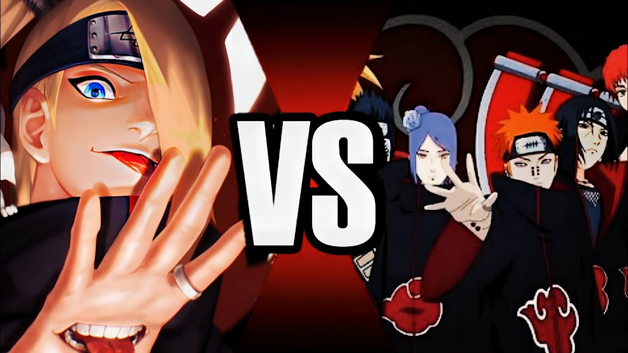 DEIDARA VS AKATSUKI
