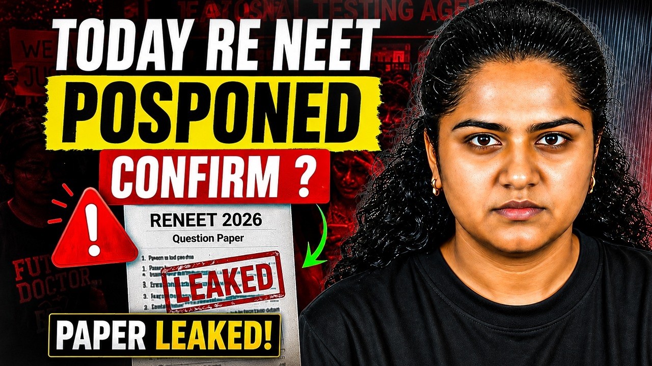 RE-NEET 2026 Postponed? 🚨 Paper Leak Claims EXPOSED | by Premila Mam