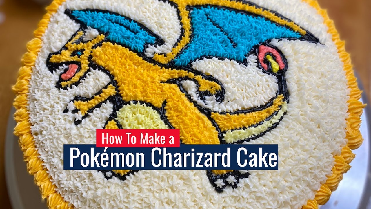 How To Make a Pokemon Charizard Cake