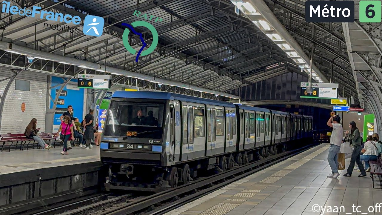 LES MP89 IDFM DE LA LIGNE 6 (BY NIGHT)