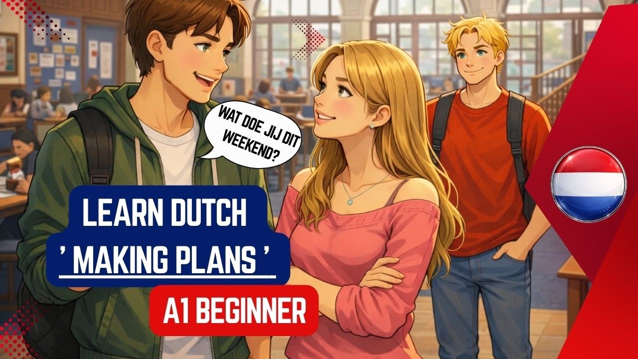 🇳🇱 Learn Dutch for Beginners | Making Plans with a Friend | A1 Dialogue