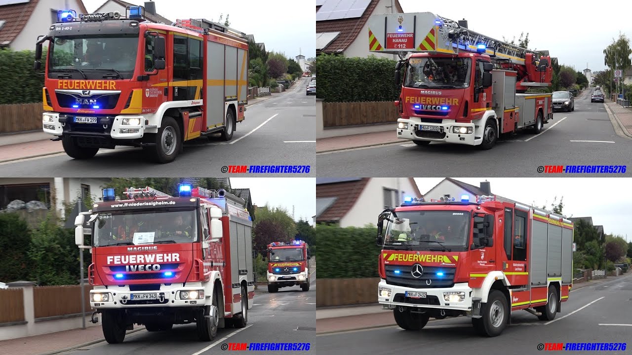 [Feuer mit Menschenleben in Gefahr - Heinrich-Böll-Schule] Großübung der Jugendfeuerwehr Bruchköbel