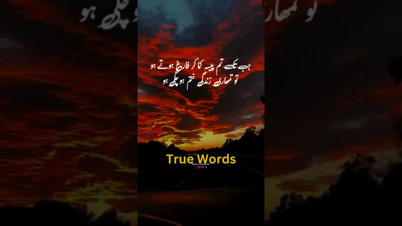 True Words❤️❤️❤️#shorts #ytshorts #youtubeshorts #urdu #urduknowledge #urduquotes #urdupoetry #islam