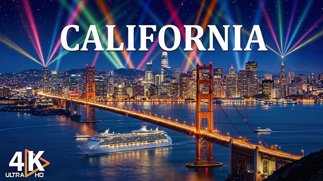 California Nightscape 4K 2026 🌙 Los Angeles Skyline & San Francisco After Dark