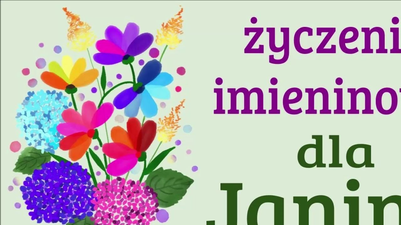 ŻYCZENIA IMIENINOWE DLA JANINY