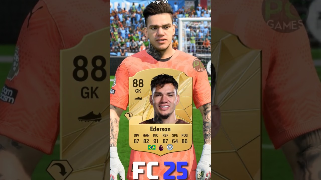 🇧🇷 EDERSON fifa evolution (13-25) #eafc25 #fc25 #fifa #ederson #mancity