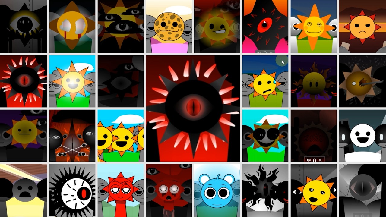 Incredibox Sprunki Mr. sun in all stages and mods Part 54 | Pixel_sprunki