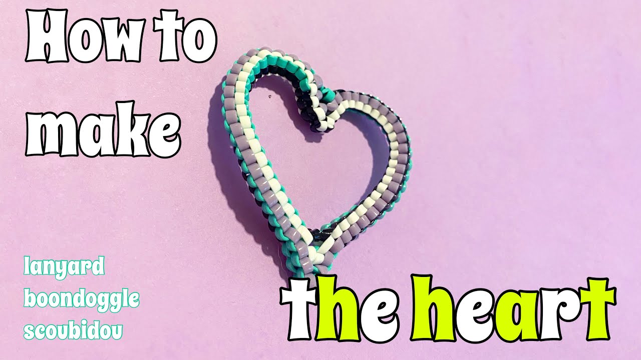 How to Make a Heart ❤︎ | Lanyard, Boondoggle, Scoubidou, Gimp | Cute Valentine&rsquo;s Day Arts & Crafts