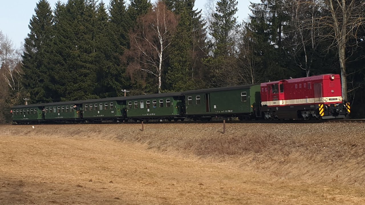 Fichtelbergbahn LH45 mit der DR Zug