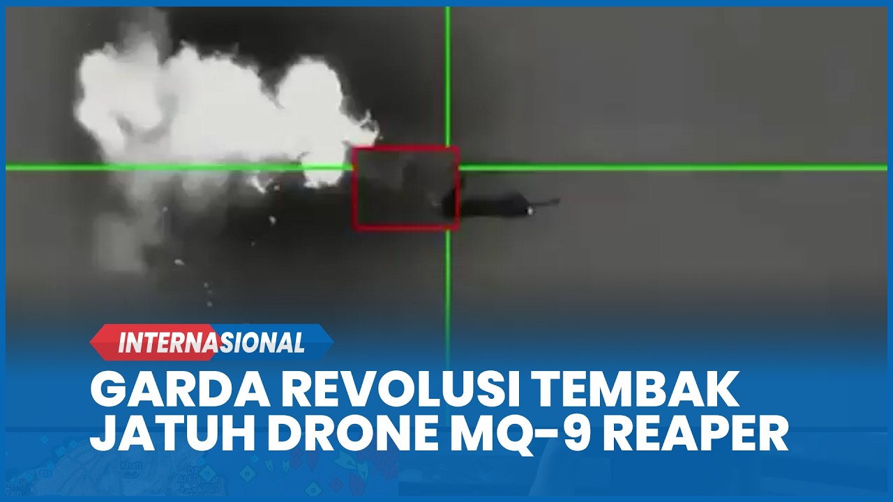 Garda Revolusi Sukses Tembak Jatuh Drone Mata-mata MQ-9 Reaper AS di Langit Iran