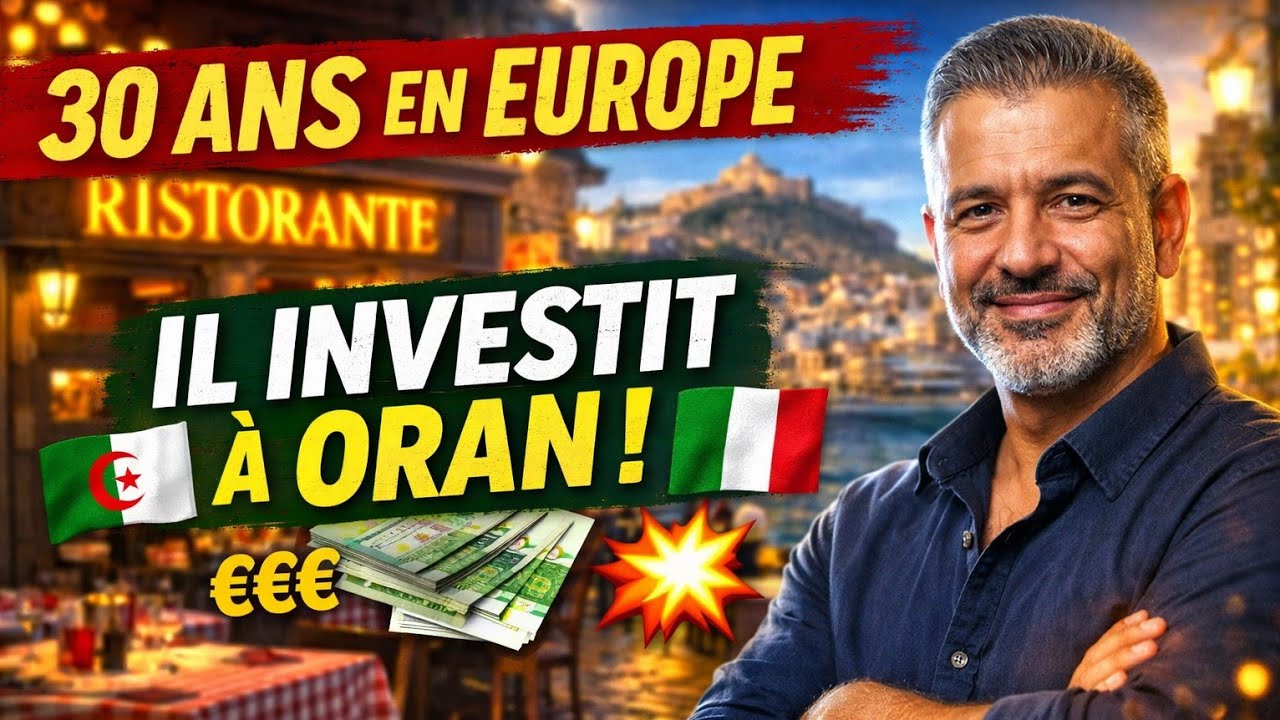 Il quitte l’Europe après 30 ans pour investir à Oran… dans un restaurant italien incroyable