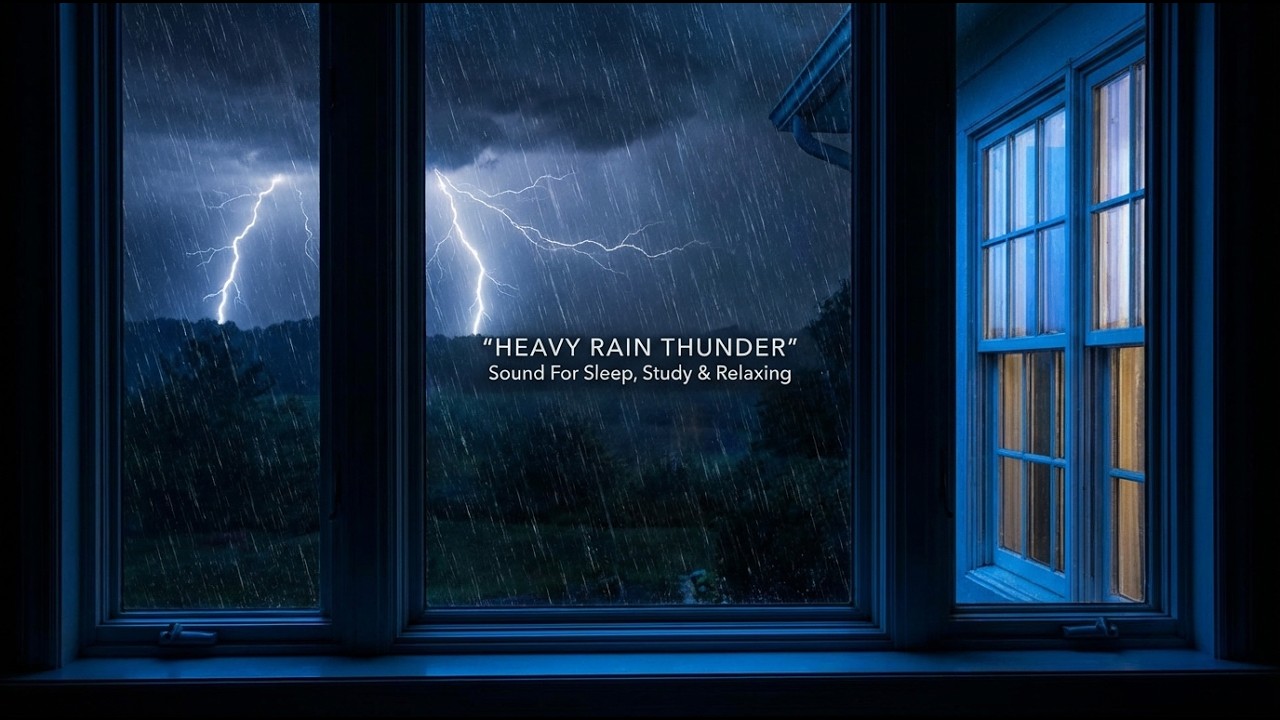 Night Rain for Sleeping – Black Screen | Deep Sleep Rain Sounds & ASMR Rain, No Ads