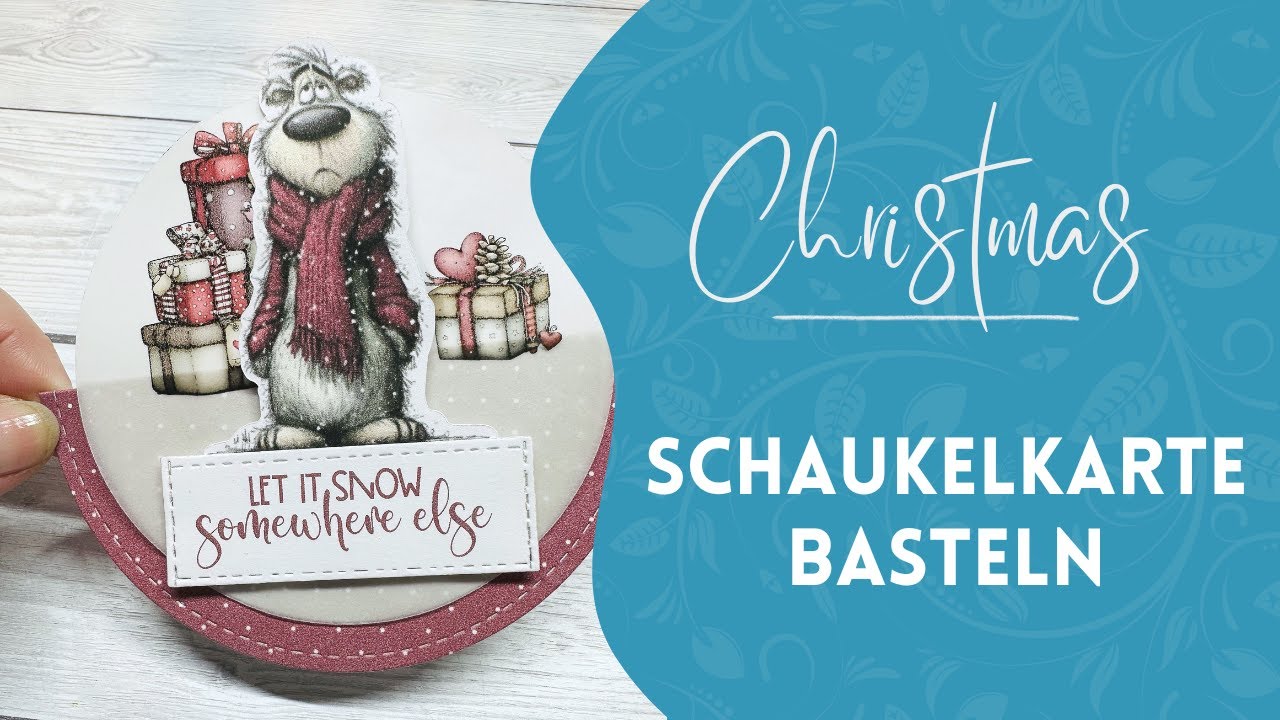 Witzige Schaukelkarte 🤩✨ – Mit Papier & Digistamps super einfach!