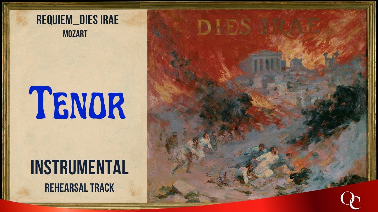 Mozart Requiem | Dies Irae | Tenor Instrumental Rehearsal Track & Orchestra Accompaniment