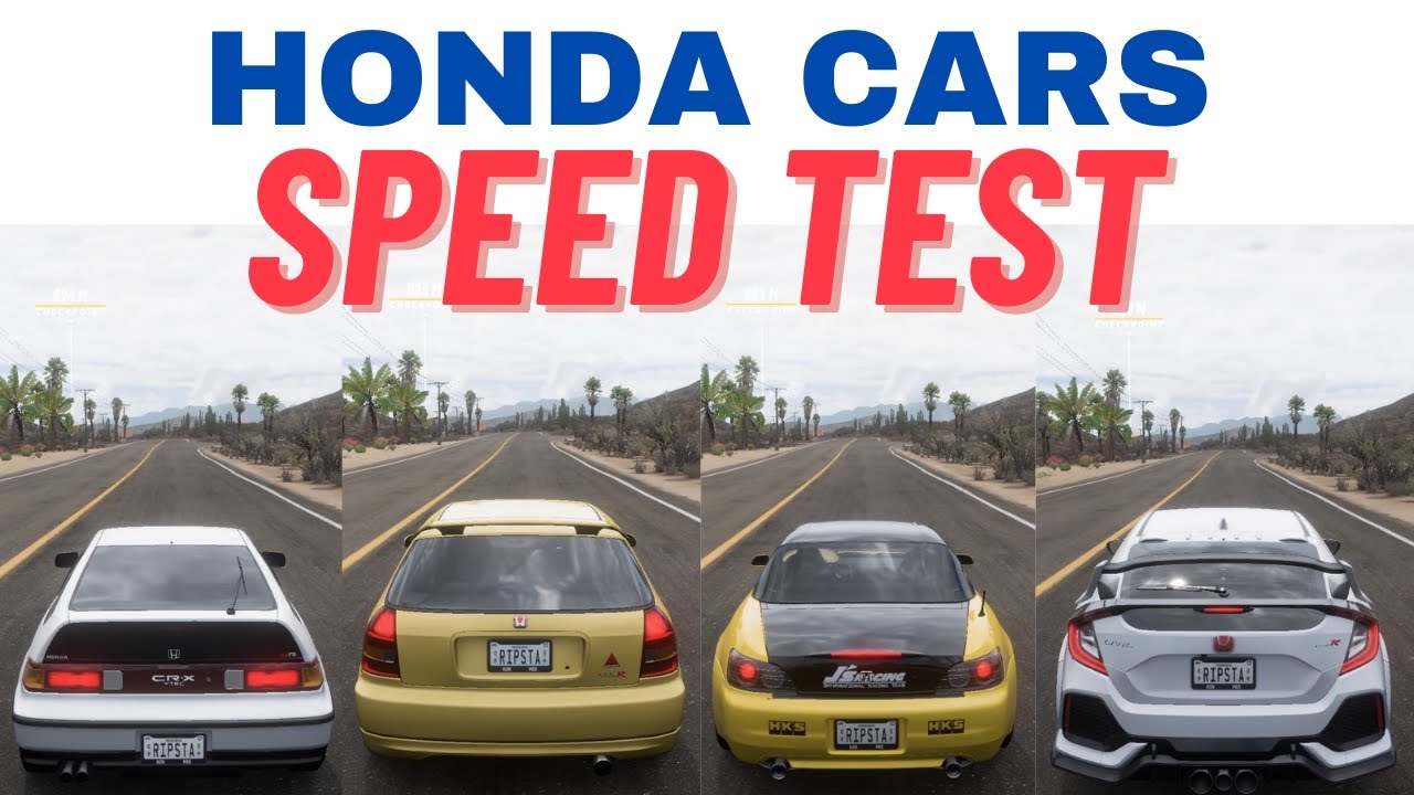 Forza Horizon 5 - All Honda Cars Speed Test Top Speed