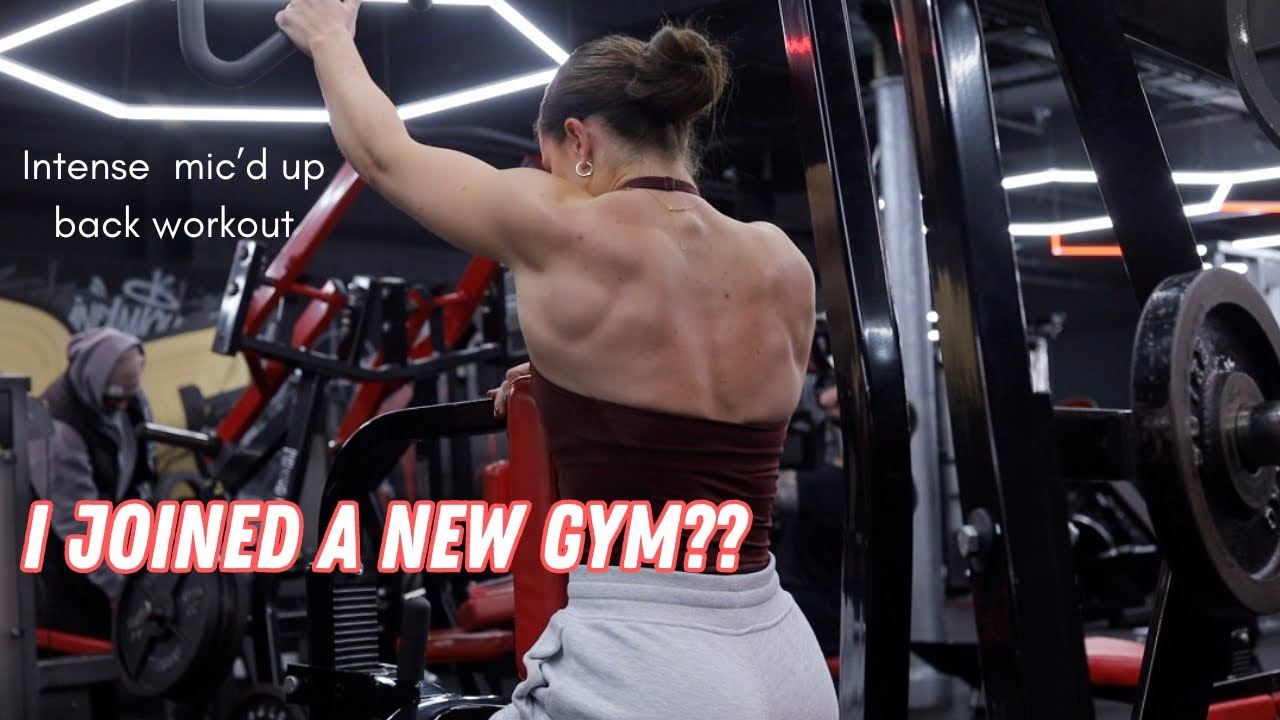 I JOINED A NEW GYM?! | vlogmas day 3, intense mic’d up back workout