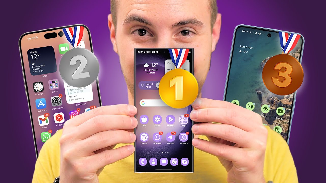 SAMSUNG GALAXY (OneUI 6) vs iPHONE (iOS 17) vs GOOGLE PIXEL (Android 14): IL VINCITORE È...