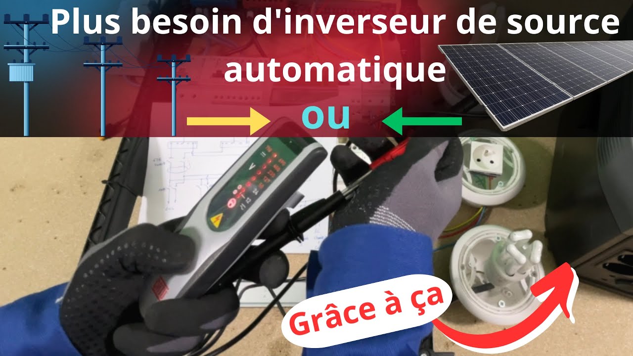 Pas besoin de commutateur électrique ou inverseur de source automatique