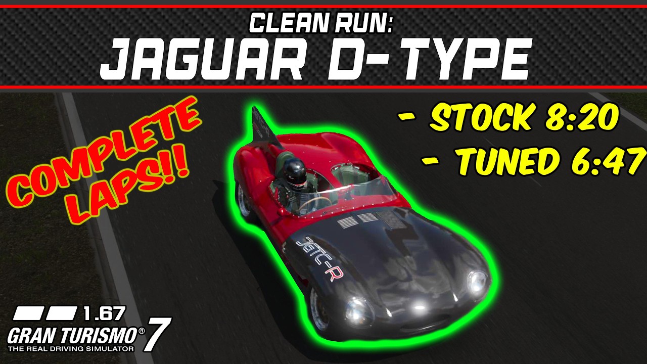 GT7 - Clean Run: Jaguar D-type '54  - Gran Turismo 7 - 1.67