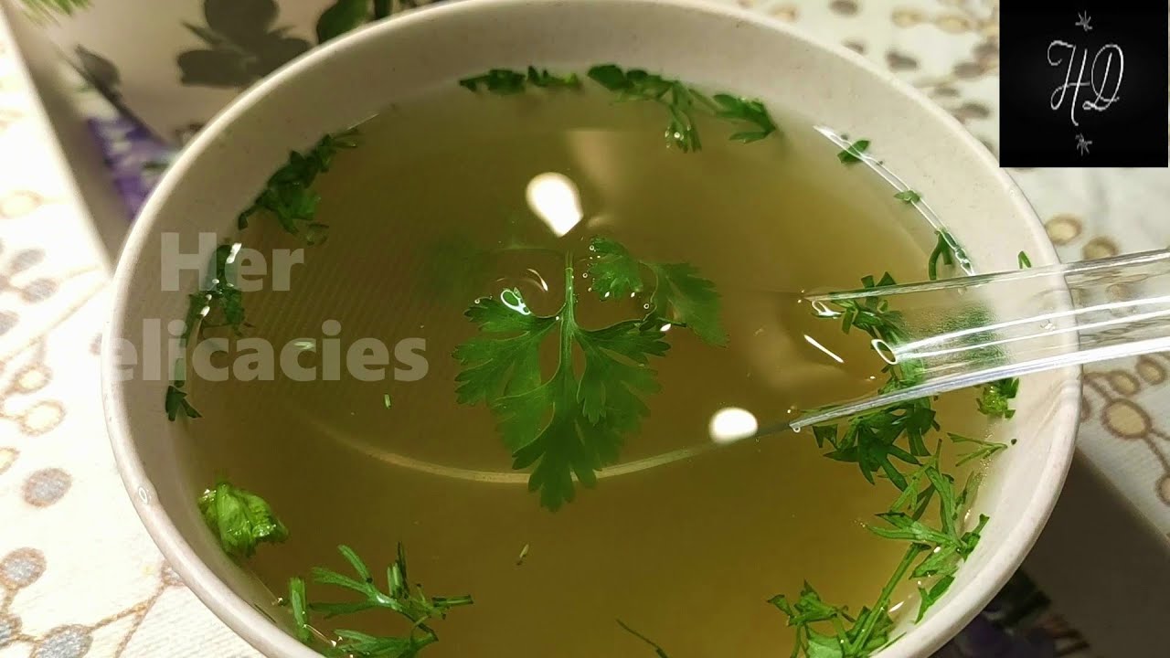 Coriander Soup | Coriander soup for weight loss | Healthy recipes | 5 minute soup recipes