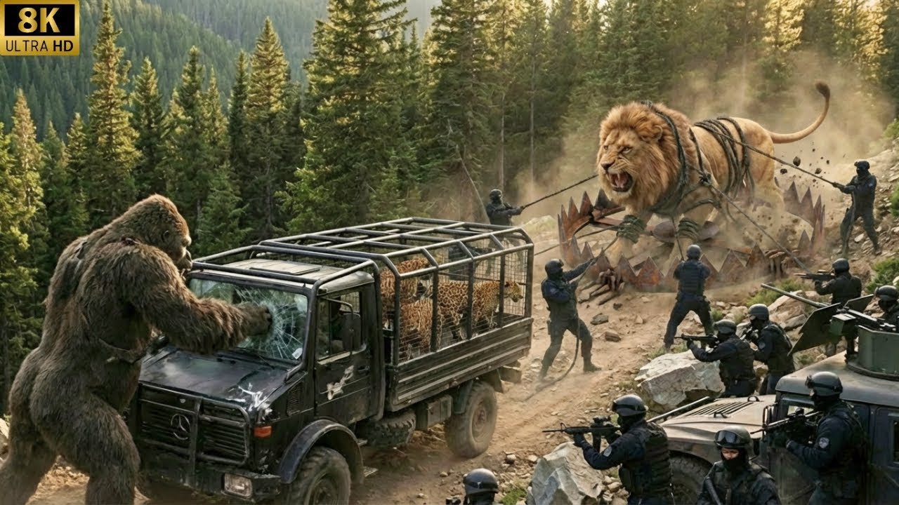 King Kong And Alpha Lion vs. Poachers: Traps Are Being Broken on Skull Island