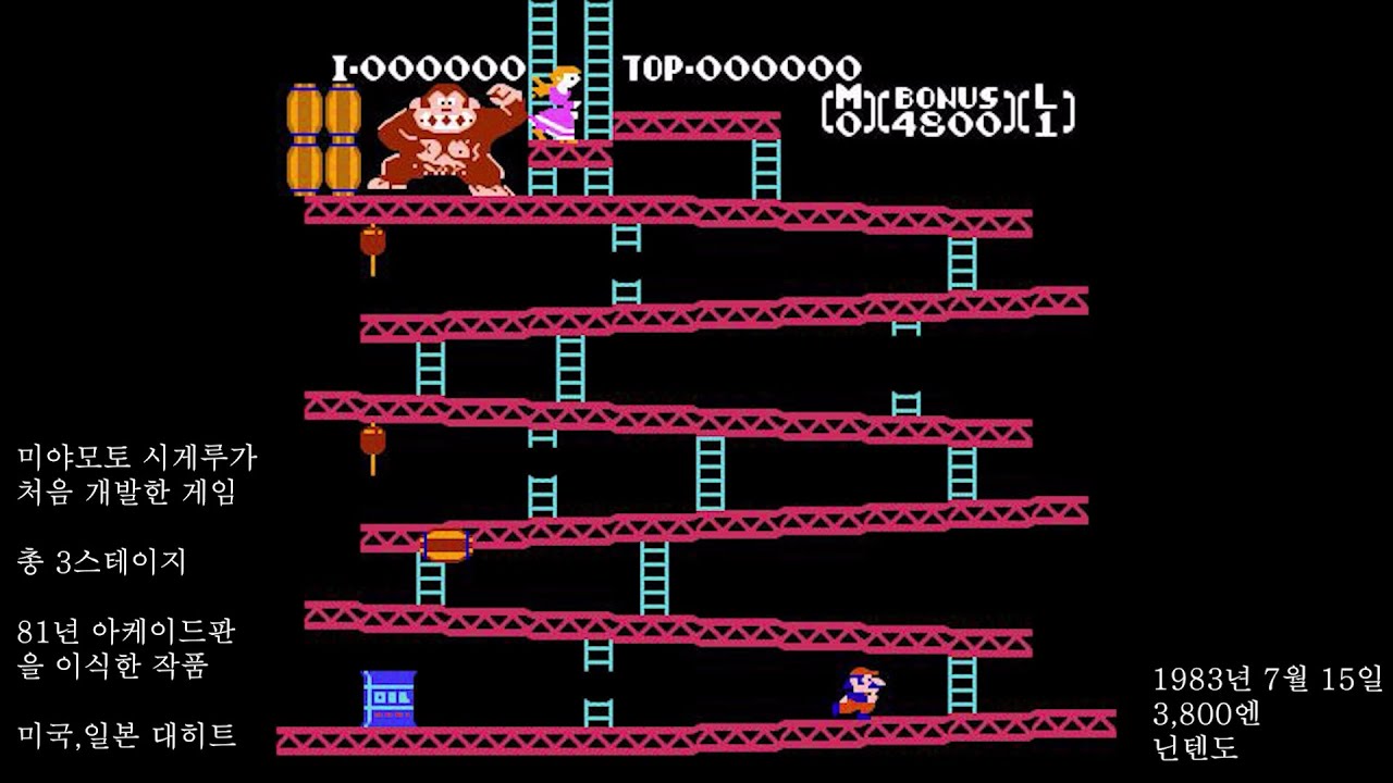 [타누사마][FC][NES] DONKEY KONG 패미콤 동키콩 PLAY 1983