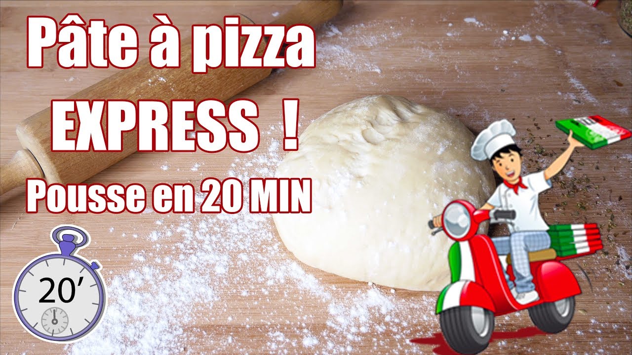 Pâte à PIZZA facile en 20 MIN CHRONO ⏱️