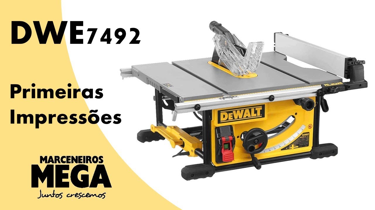 Serra de Bancada - Dewalt DWE7492 - Substituta da DW745 - Primeiras Impressões por Thiago Neves