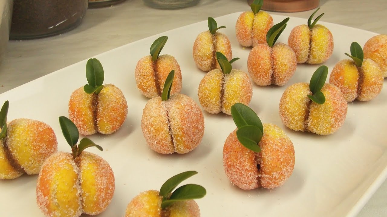 Breskvice (posno) - Peach Cookies (vegan) - Pesche Dolci