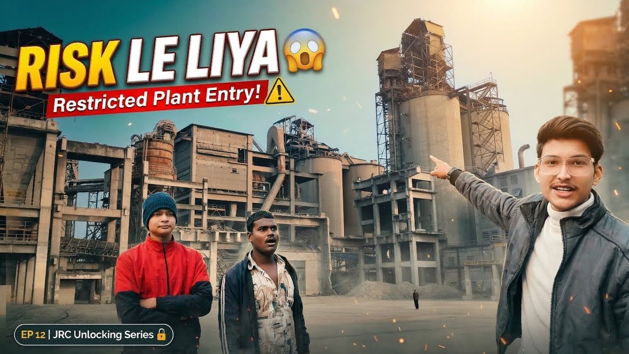 CEMENT FACTORY में SECRETLY घुसे 🚫 पकड़े जाते तो...! | Jaypee Rewa Plant Exploration
