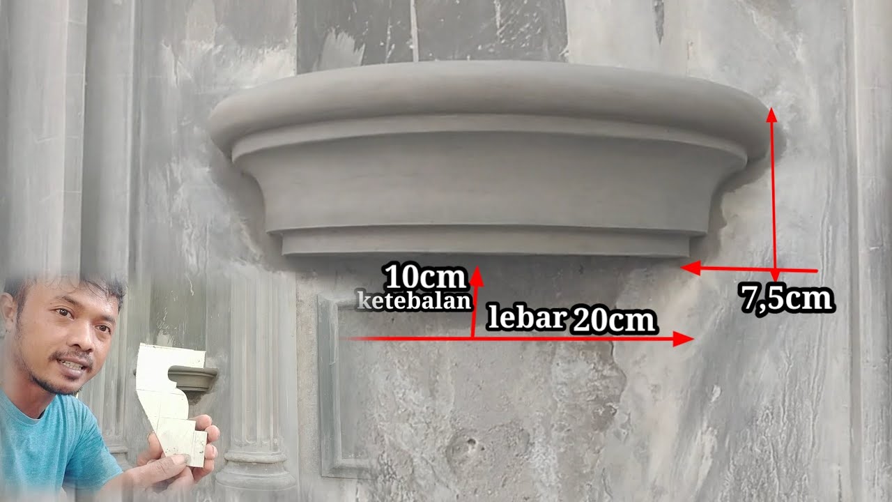 cara pengerjaan profilan setengah Eran mini 7,5cm