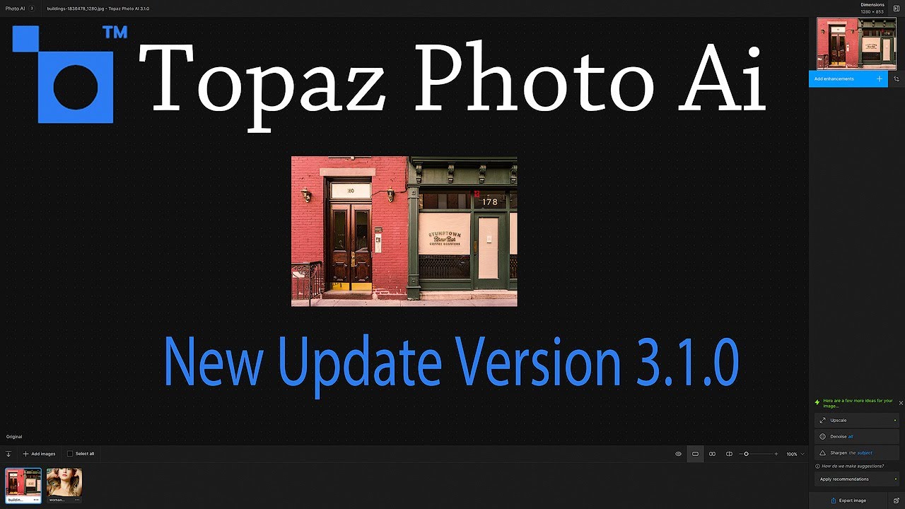 TOPAZ PHOTO AI (New Update/Version 3.1.0) FIRST LOOK