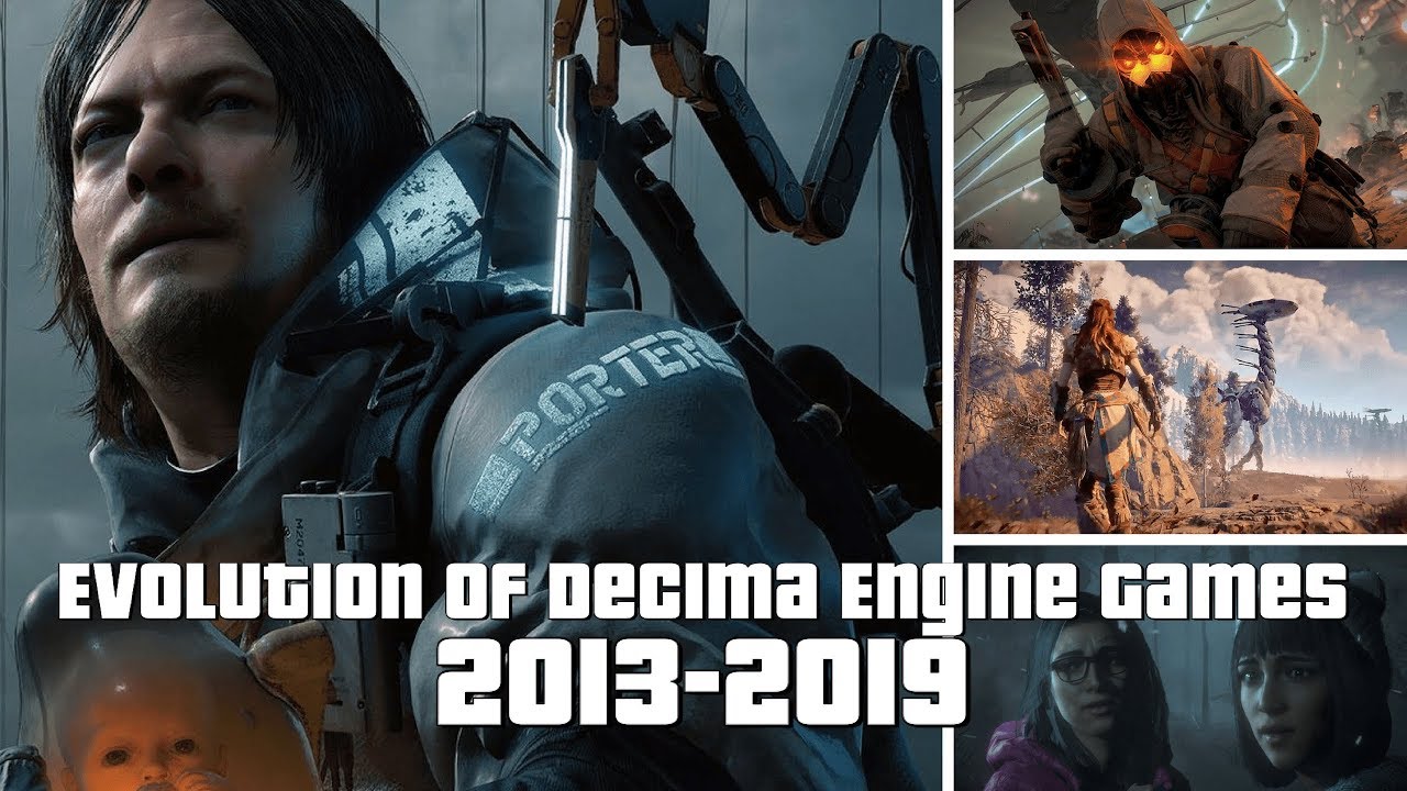 Evolution of Decima Engine Games 2013-2019