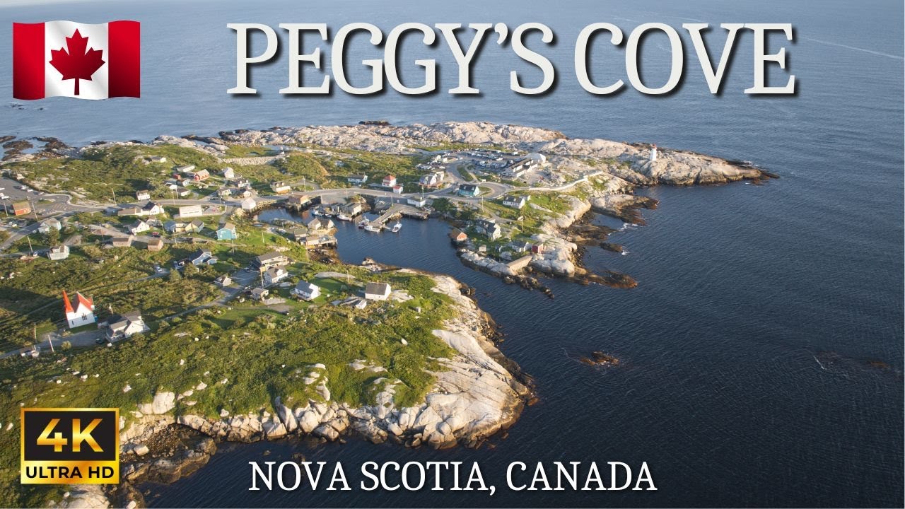 Peggy's Cove, Nova Scotia, Canada - 4K Drone Compilation Video
