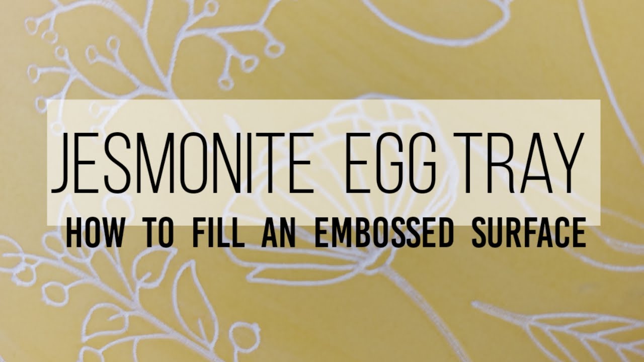 Jesmonite Embossed Egg with Molds and Shapes