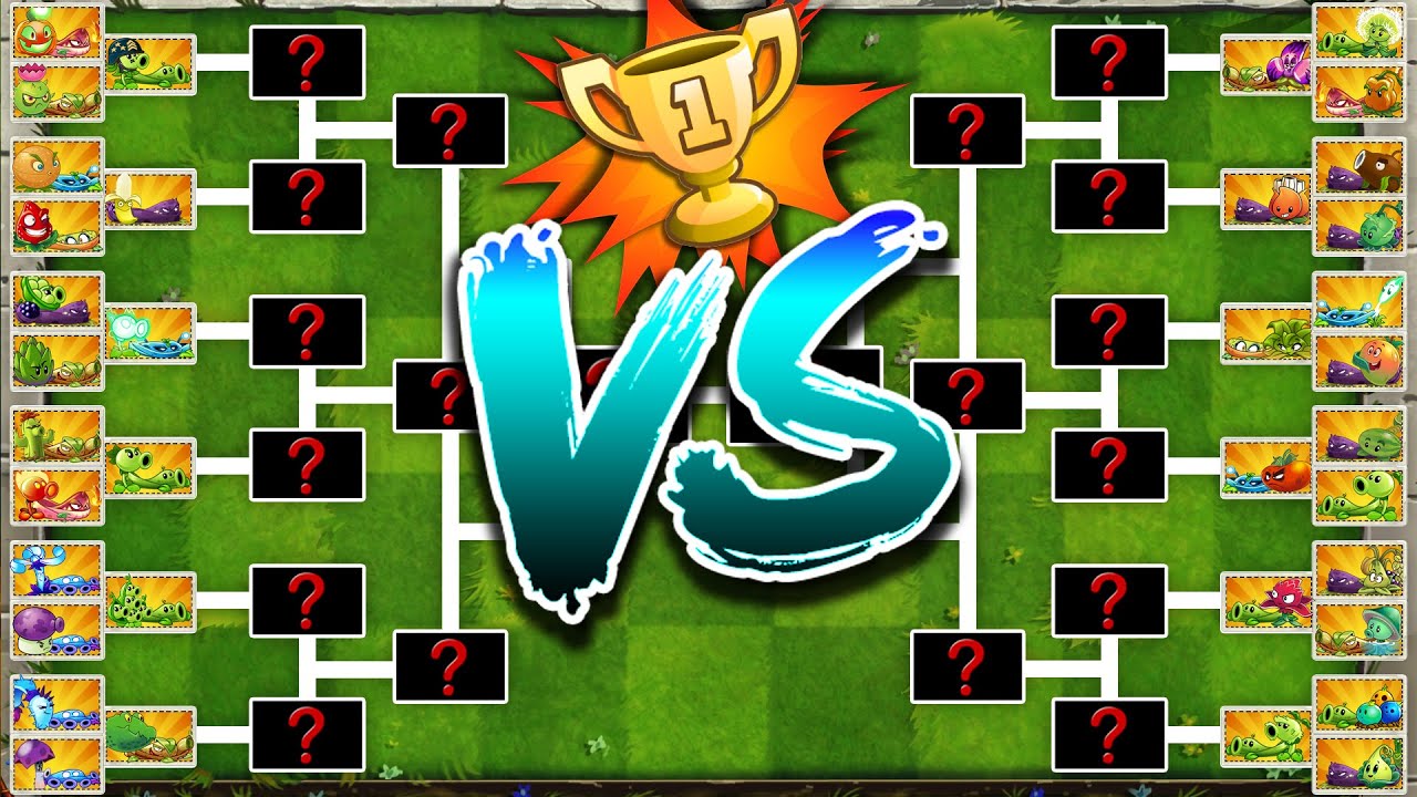 PvZ 2 BIG Tournament PLANT & VINE Custom Speed - Who Will Win? - Plant vs Plant Battlez