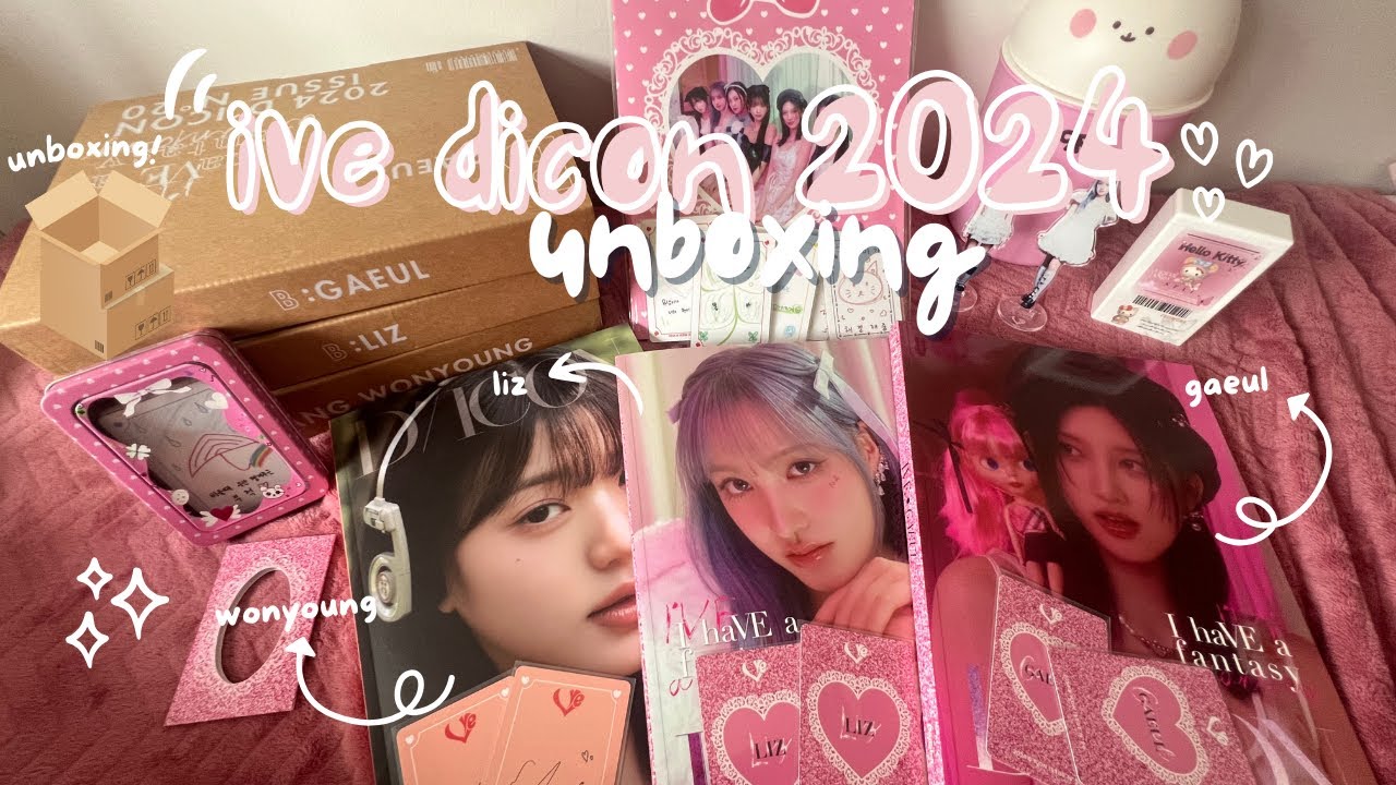 ive dicon unboxing ☁️ wonyoung, gaeul & liz (asmr)