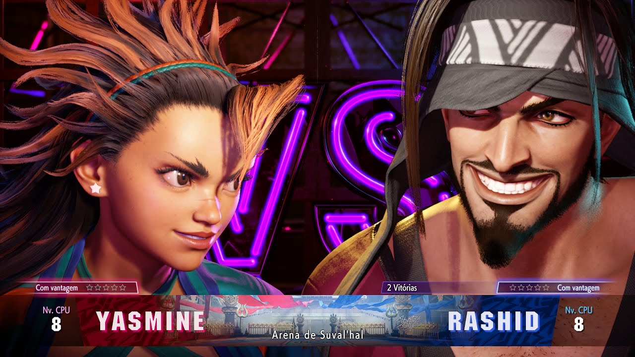 SF6 - Yasmine vs Rashid: Velocidade e T&eacute;cnica em um Duelo Insano! | Gameplay PS5