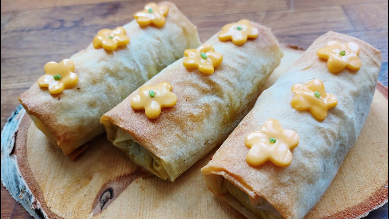 Rollitos de primavera  سيكار بالخضر بحشوة أكثر من رائعة