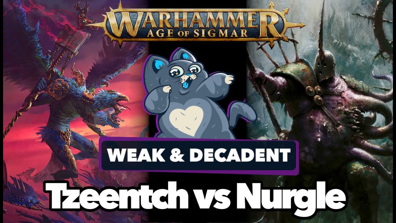 Disciples of Tzeentch vs Maggotkin of Nurgle - Age of Sigmar Battle Report