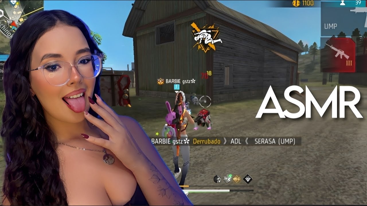 ASMR FREE FIRE 🔥SUSSURROS E SONS DE BOCA INTENSOS ATE VOCE DORMIR 😴 