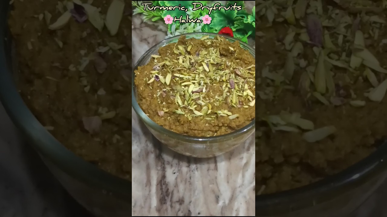 👉Turmeric Dry Fruit Halwa Recipe | Winter Special Haldi Ka Halwa | Healthy Dessert 