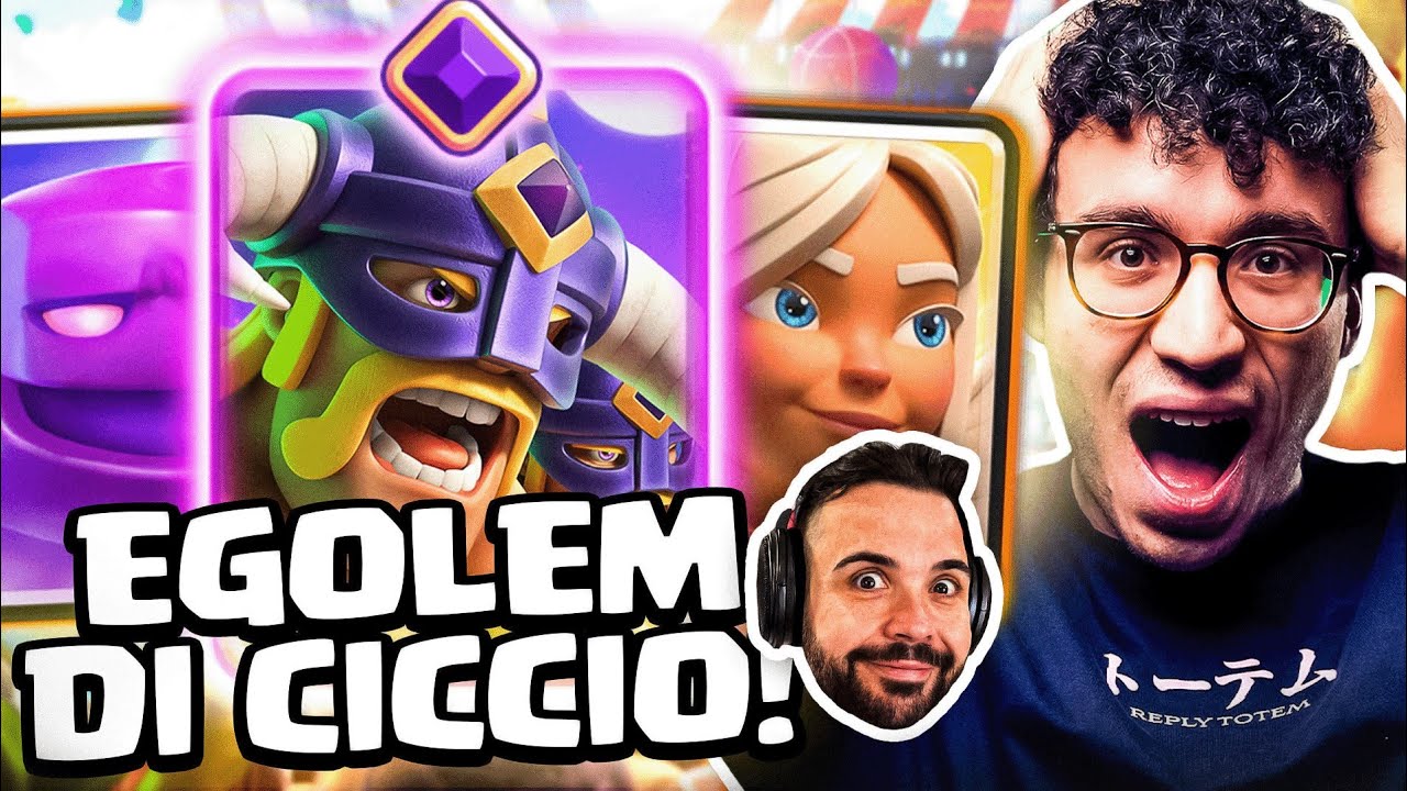 EGOLEM STORICO DI CICCIO CON BARBARI SCELTI EVO... TORNA IN META? - CLASH ROYALE ITA
