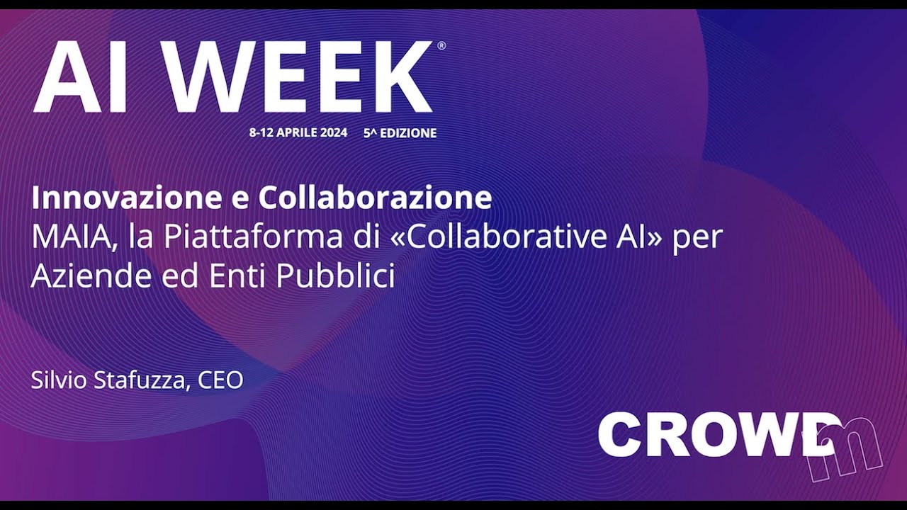 Piattaforma MAIA di «Collaborative Al» di CrowdM per Aziende ed Enti Pubblici