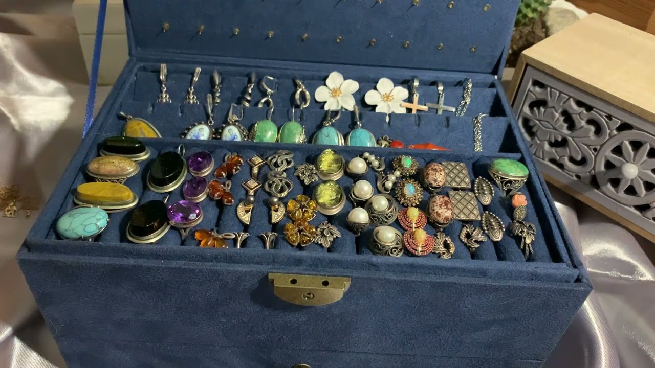 АСМР: Мои украшения: от бижутерии с Алиэкспресс до полудрагоценных камней. Часть 1