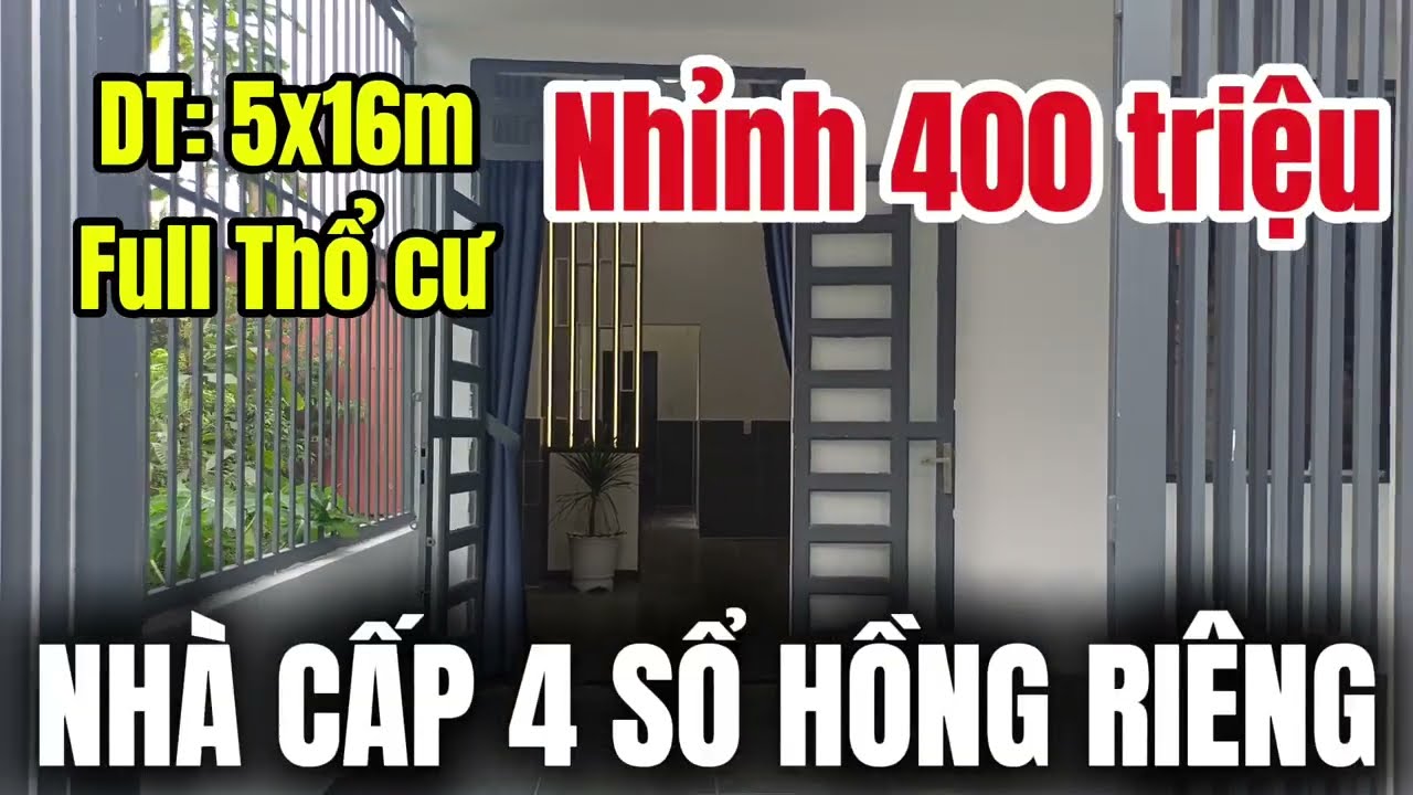 Nhà cấp 4 giá rẻ mới xây sổ hồng riêng gần Coopmart Phan Văn Hớn Q12 chỉ 20 phút  Bán nhà đất giá rẻ